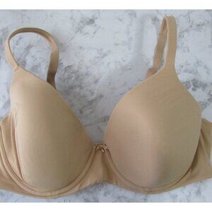 Soma Bra 38D Beige Tan Padded Embraceable Full Coverage Underwire Back Closure